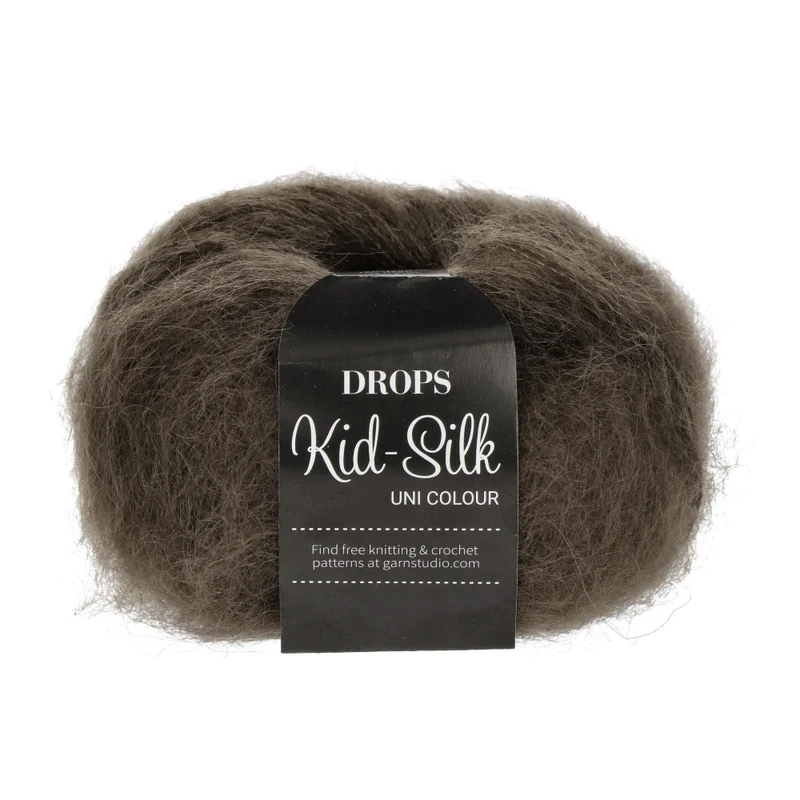 DROPS Kid-Silk Uni Colour 015 Dunkelbraun