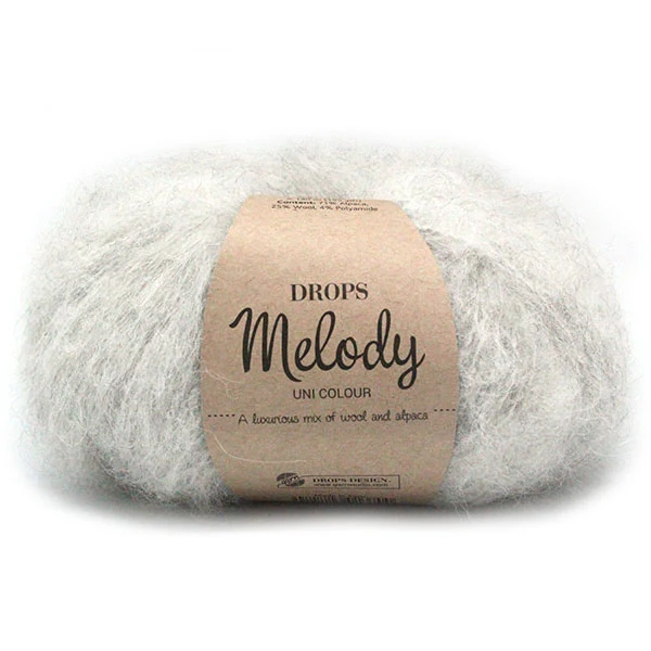 DROPS Melody Uni Colour 003 Perlgrau