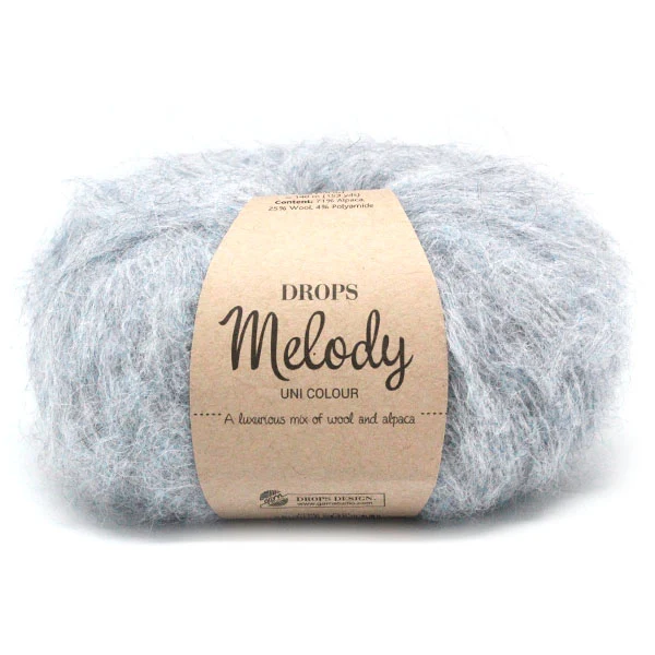DROPS Melody Uni Colour 002 Nebel