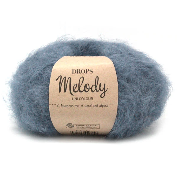 DROPS Melody Uni Colour 007 Dunkles Denimblau