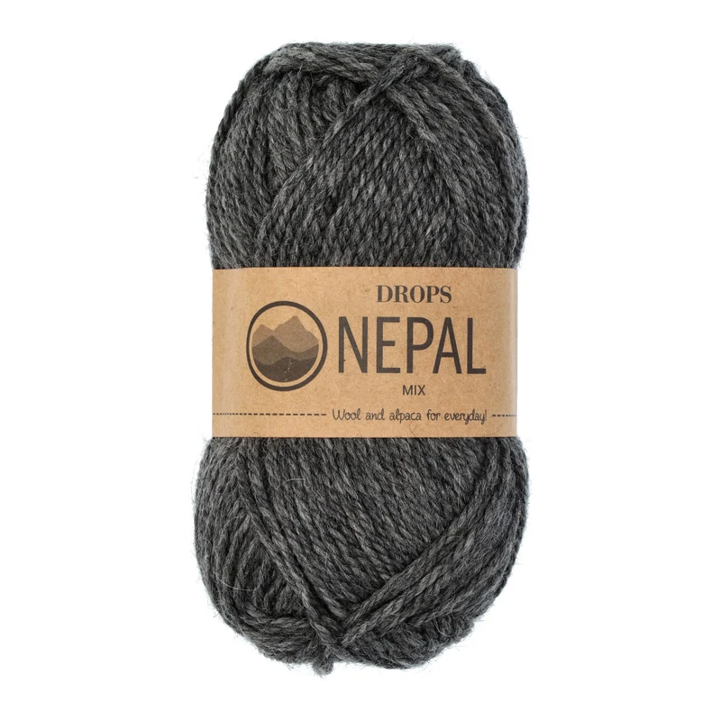 DROPS Nepal Mix 506 Dunkelgrau