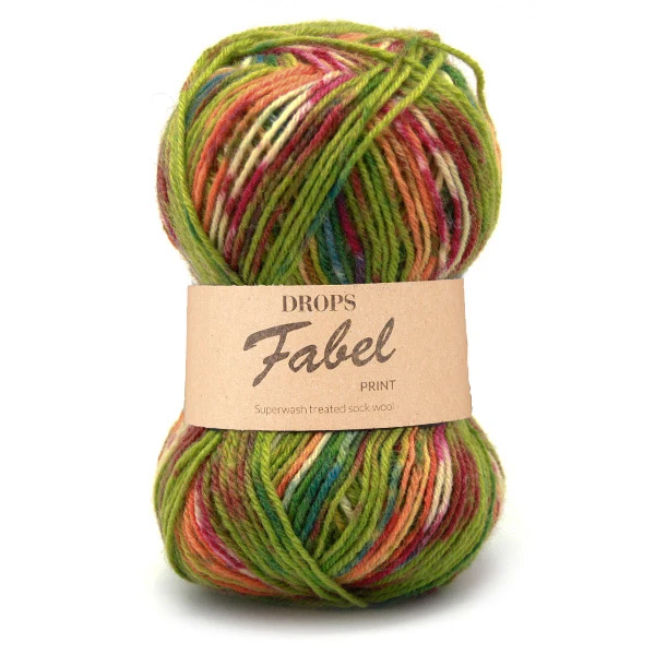 DROPS Fabel Print 151 Guacamole