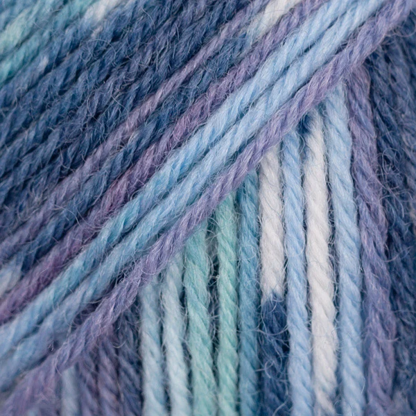 DROPS Fabel Print 522 Türkis/Blau