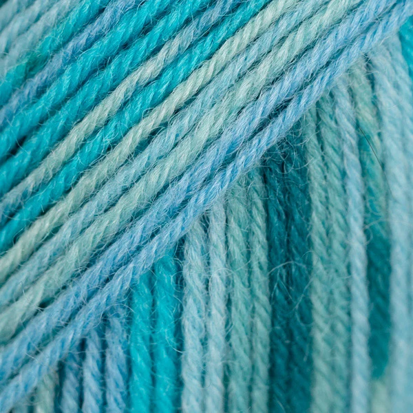 DROPS Fabel Print 340 Blue Lagoon