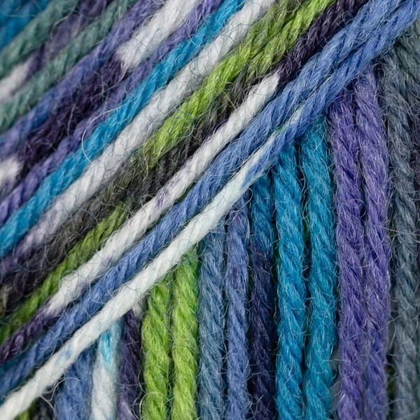 DROPS Fabel Print 677 Grün-Türkis