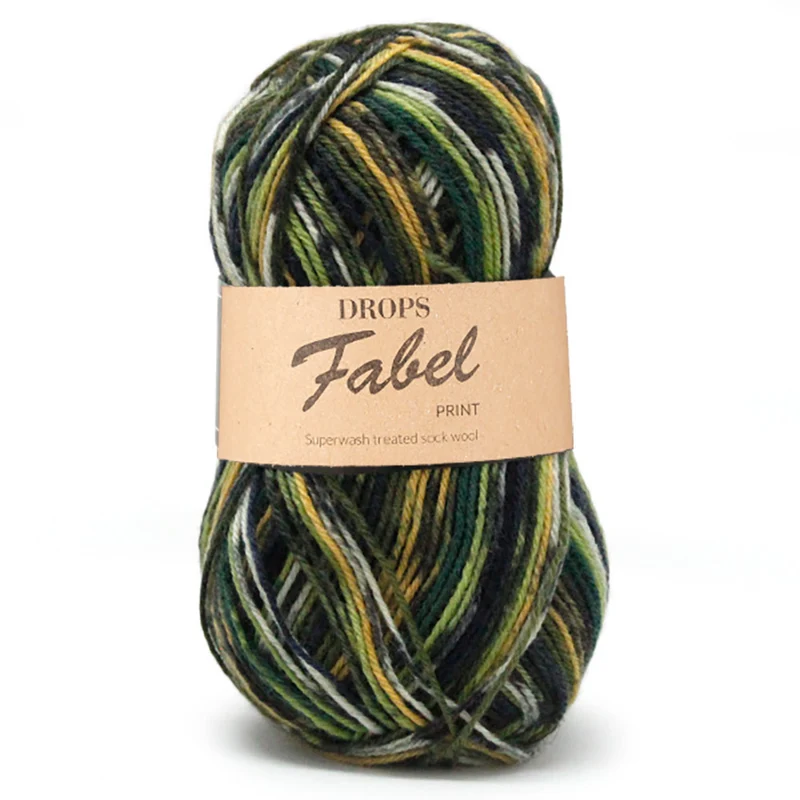 DROPS Fabel Print 542 Grün