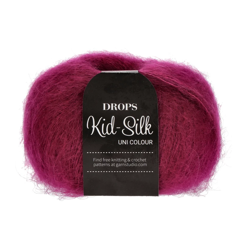DROPS Kid-Silk Uni Colour 017 Dunkelrosa