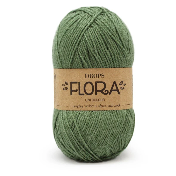 Drops Flora Uni Colour 15 Grün