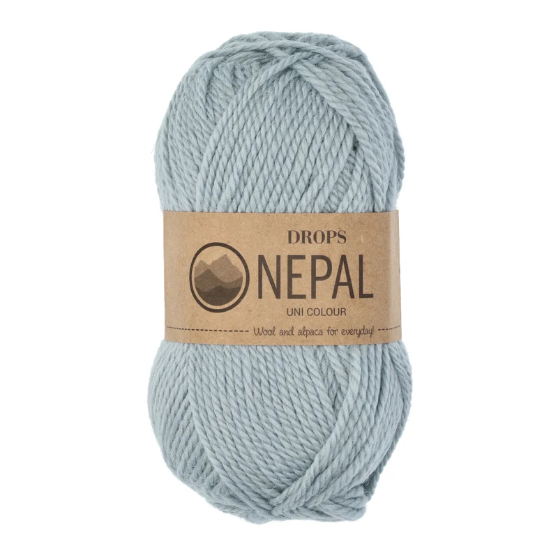 DROPS Nepal Uni Colour 7120 Hellgrau/Blau