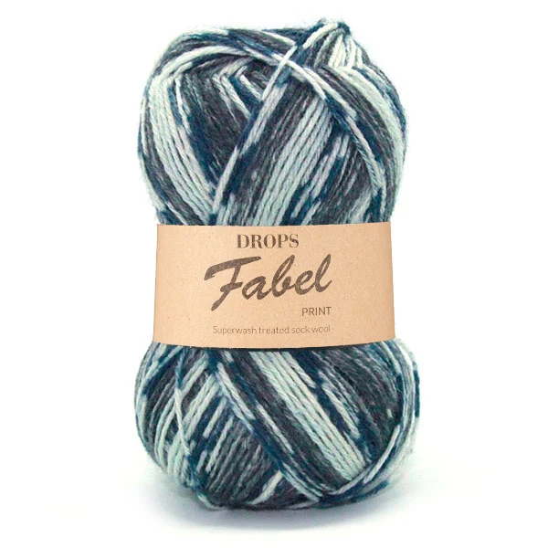 DROPS Fabel Print 913 Chiaroscuro