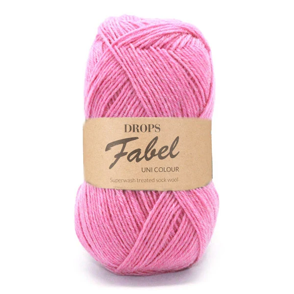 Drops Fabel Uni Colour 102 Rosa