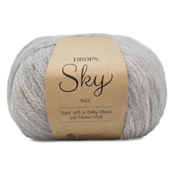 DROPS Sky Mix 002 Perlgrau