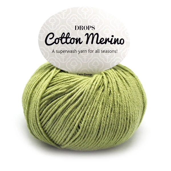 DROPS Cotton Merino Uni Colour 10 Pistazie