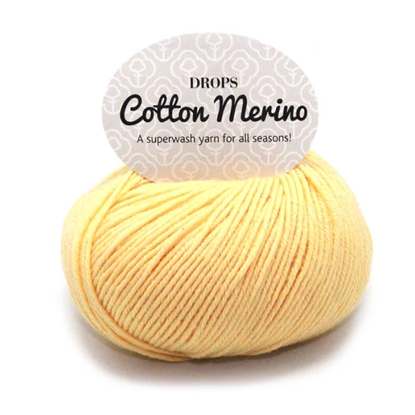 DROPS Cotton Merino Uni Colour 17 Vanille