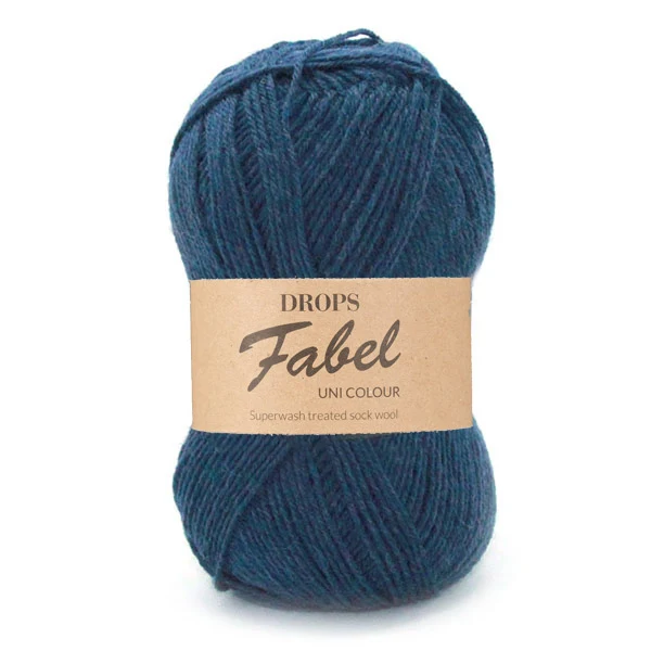 DROPS Fabel Uni Colour 107 Blau