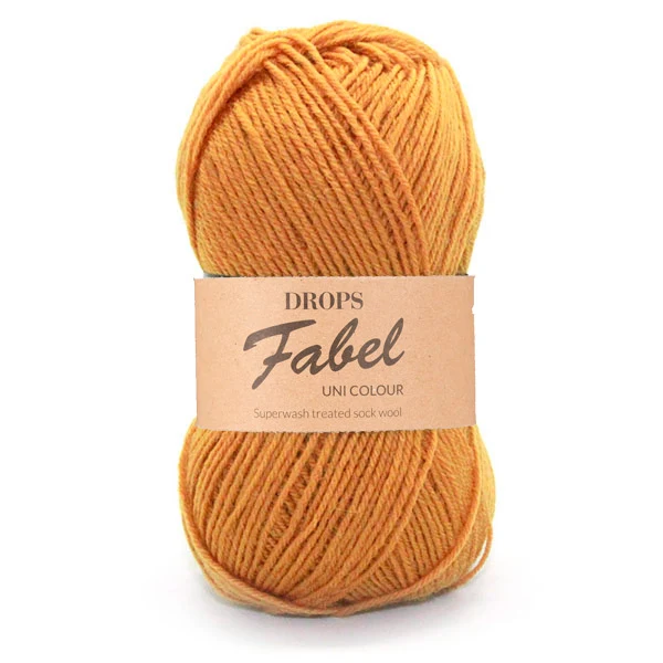 DROPS Fabel Uni Colour 111 Senfgelb