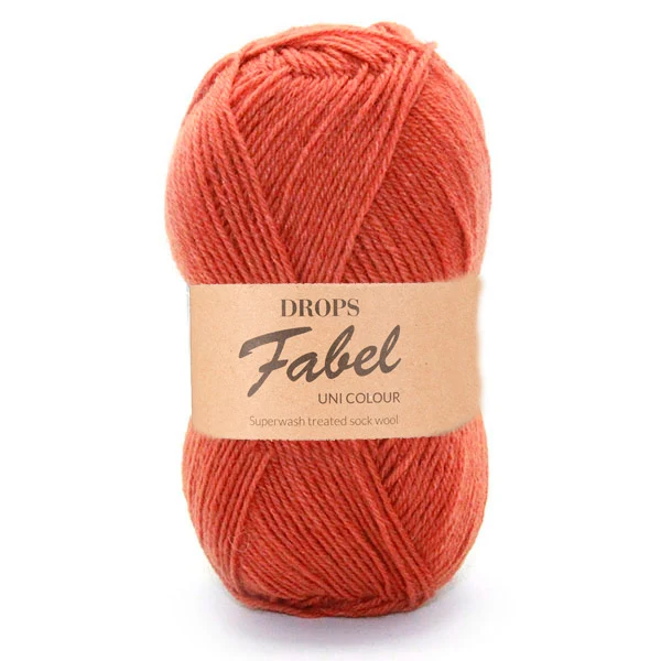 DROPS Fabel Uni Colour 110 Rostrot