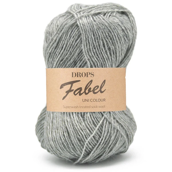 DROPS Fabel Uni Colour 115 Hellgrau