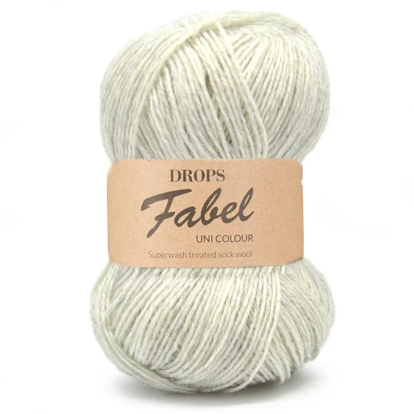 DROPS Fabel Uni Colour 114 Hellperlgrau
