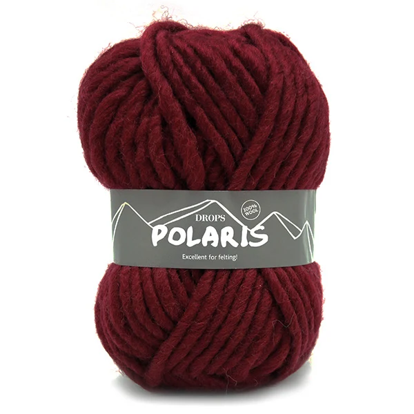 DROPS Polaris Uni Colour 08 Rubinrot