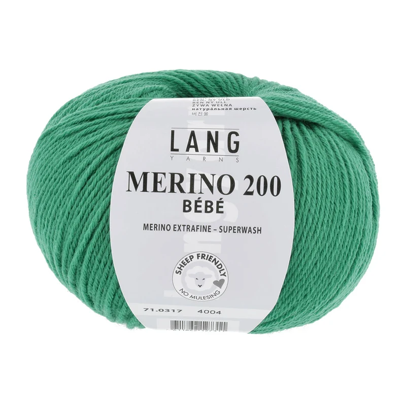 Lang Yarns Merino 200 Bebe 0317 Grün
