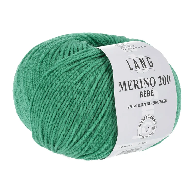 Lang Yarns Merino 200 Bebe 0317 Grün