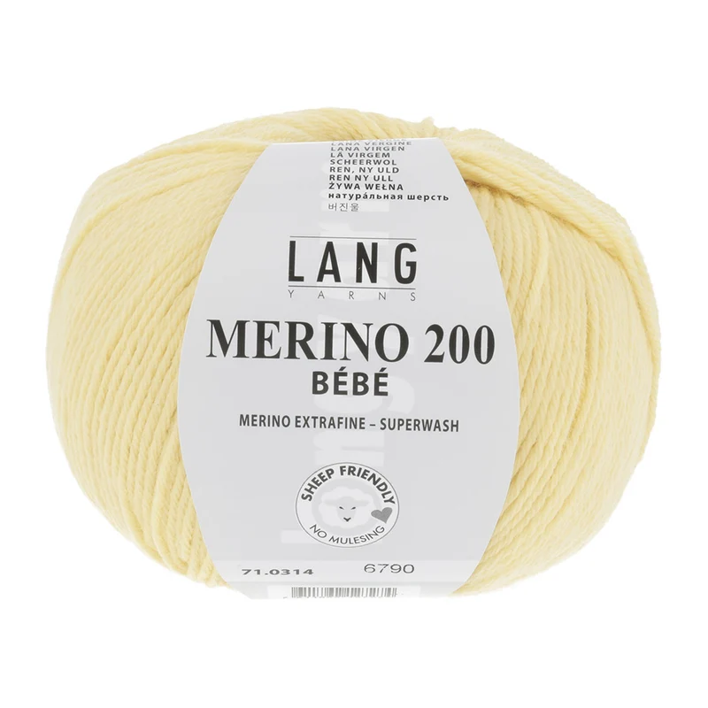 Lang Yarns Merino 200 Bebe 0314 Gelb