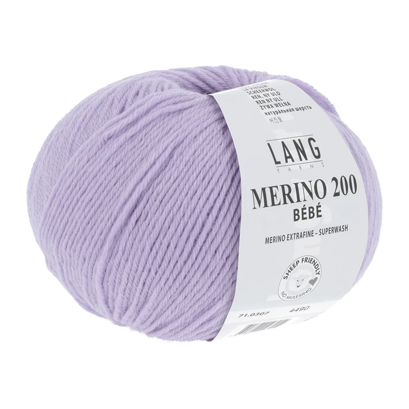 Lang Yarns Merino 200 Bebe 0307 Flieder