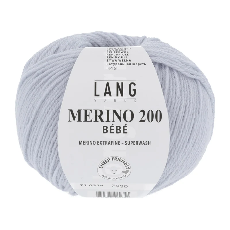 Lang Yarns Merino 200 Bebe 0324 Perlgrau