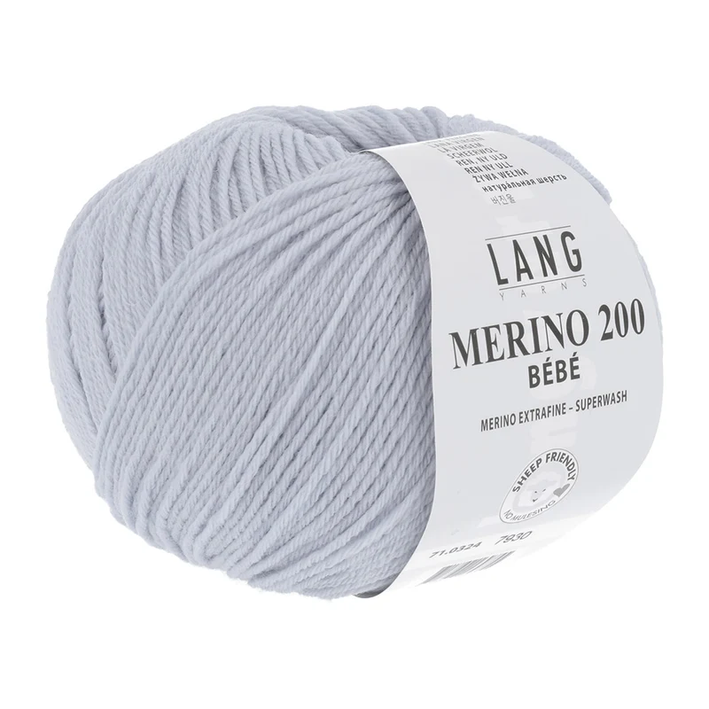 Lang Yarns Merino 200 Bebe 0324 Perlgrau