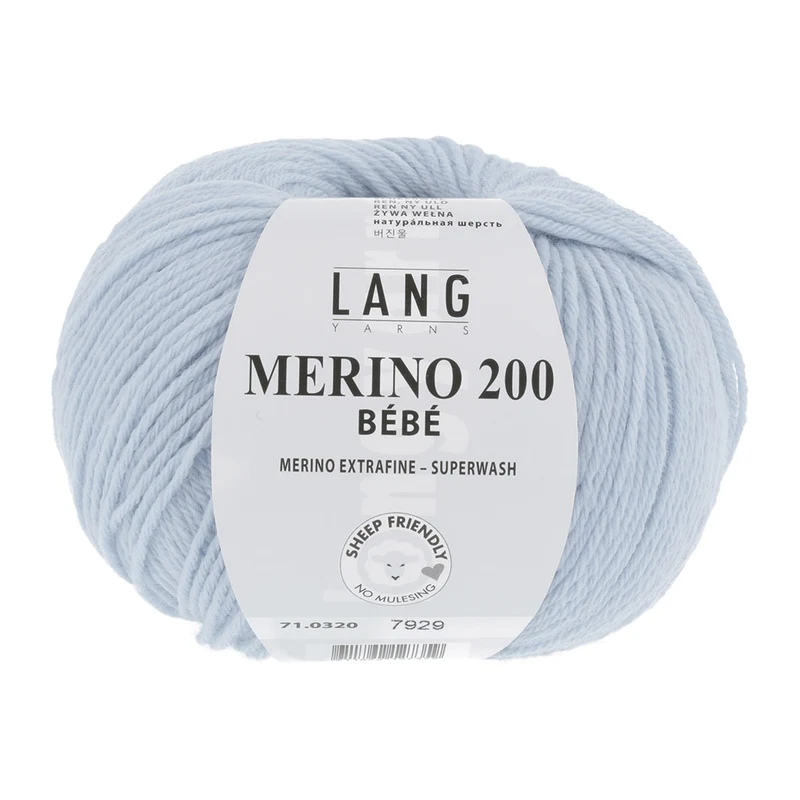 Lang Yarns Merino 200 Bebe 0320 Ciel