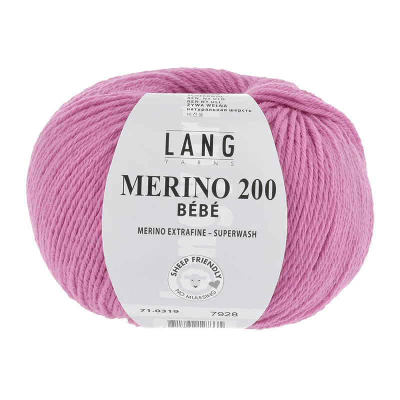 Lang Yarns Merino 200 Bebe 0319 Rosa