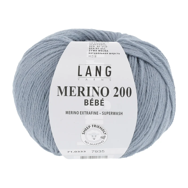 Lang Yarns Merino 200 Bebe 0333 Hellblau