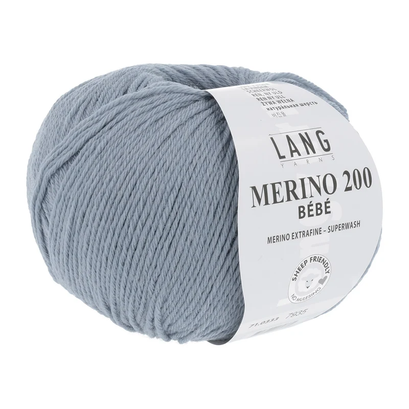 Lang Yarns Merino 200 Bebe 0333 Hellblau
