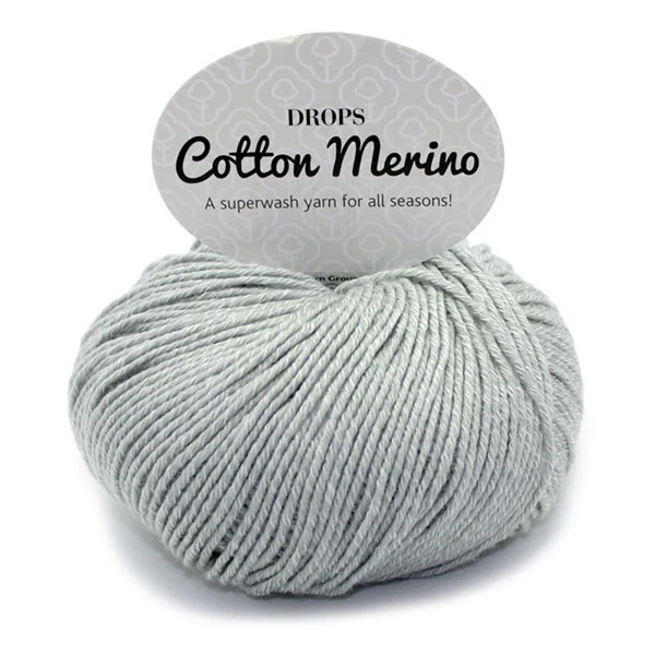 Drops Cotton Merino Uni Colour 20 Hellgrau