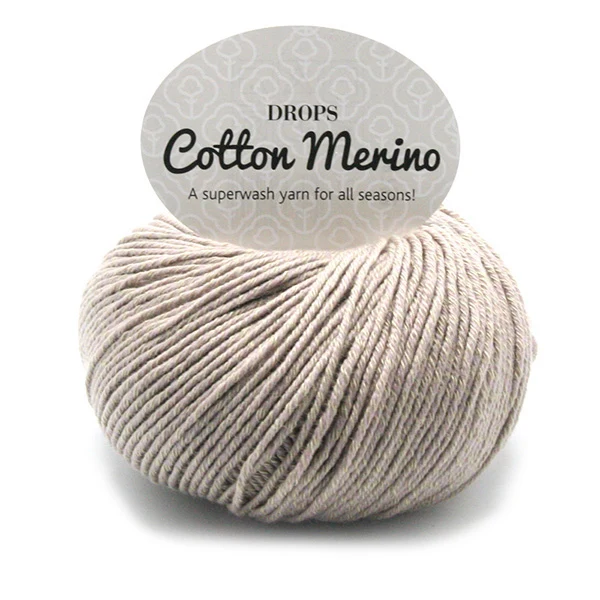 DROPS Cotton Merino Uni Colour 03 Beige
