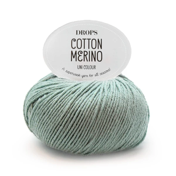 DROPS Cotton Merino Uni Colour 29 Seegrün