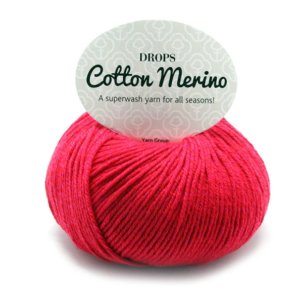 DROPS Cotton Merino Uni Colour 06 Rot