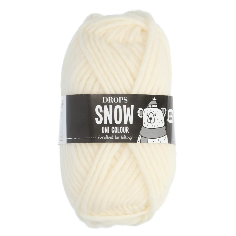 Drops Snow Uni Colour 001 Natur