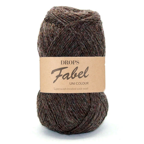 DROPS Fabel Uni Colour 300 Braun