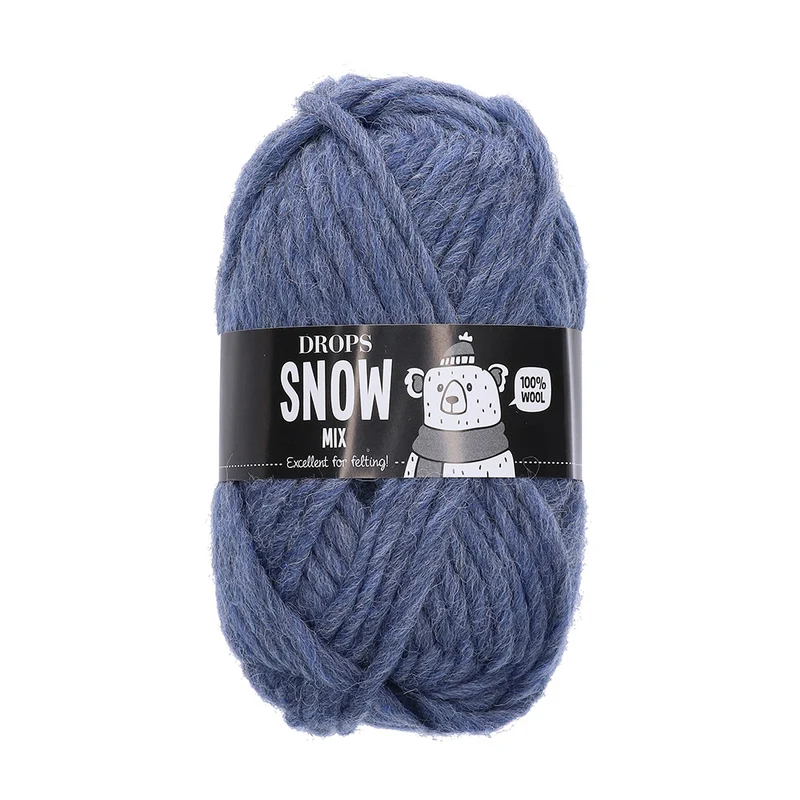Drops Snow Mix 021 Blauer Farbton