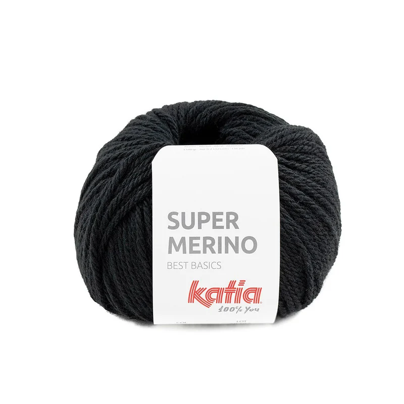 Katia Super Merino 002 Schwarz