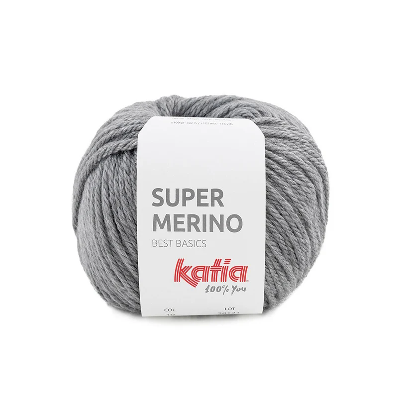 Katia Super Merino 010 Mittelgrau