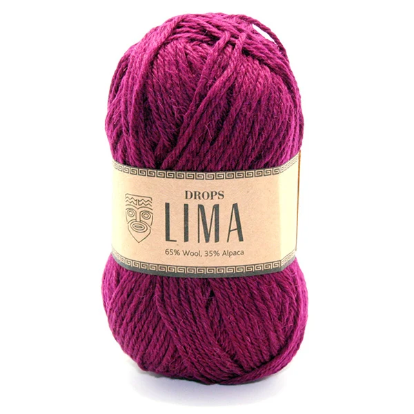 DROPS Lima Uni Colour 5820 Rubinrot