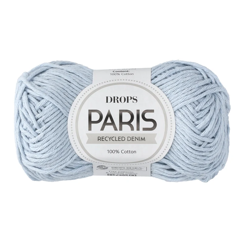 DROPS Paris Recycled Denim 100, helle Waschung