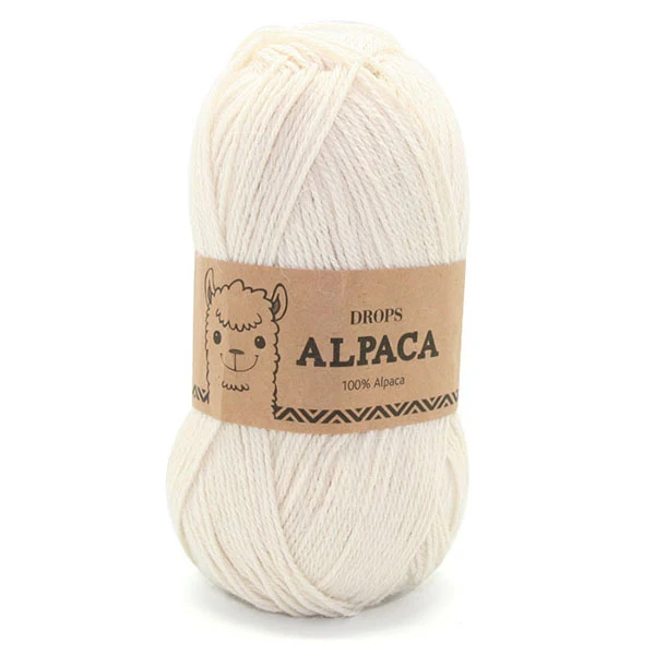 DROPS Alpaka Uni Colour 0100 Natur