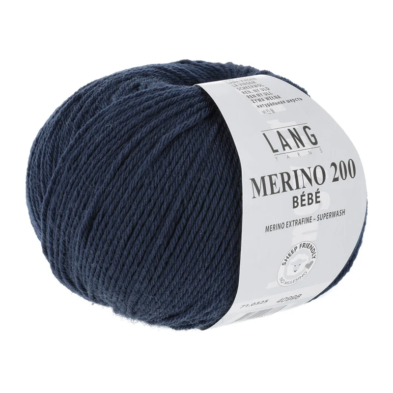 Lang Yarns Merino 200 Bebe 0325 Navy
