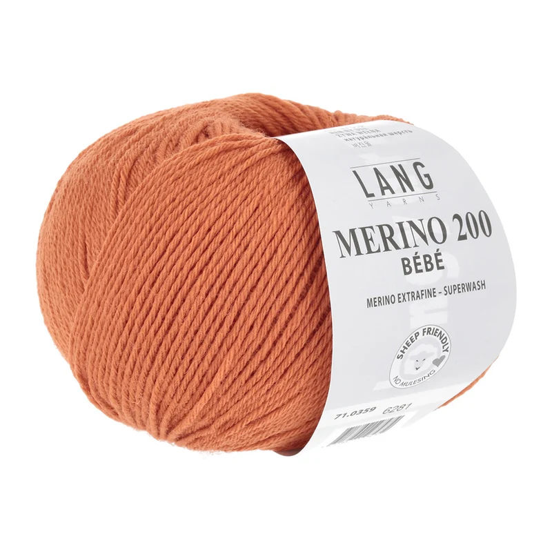 Lang Yarns Merino 200 Bebe 0359 Orange