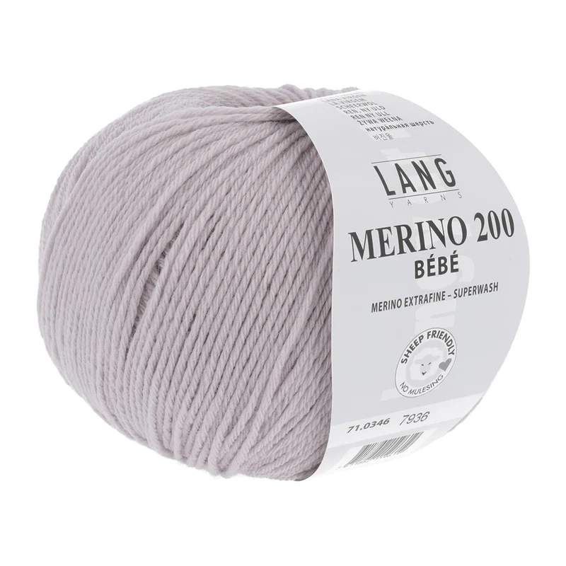 Lang Yarns Merino 200 Bebe 0346 Flieder