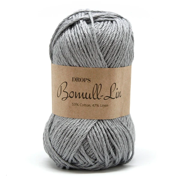 DROPS Bomull-Leinen Uni Colour 20 Graublau